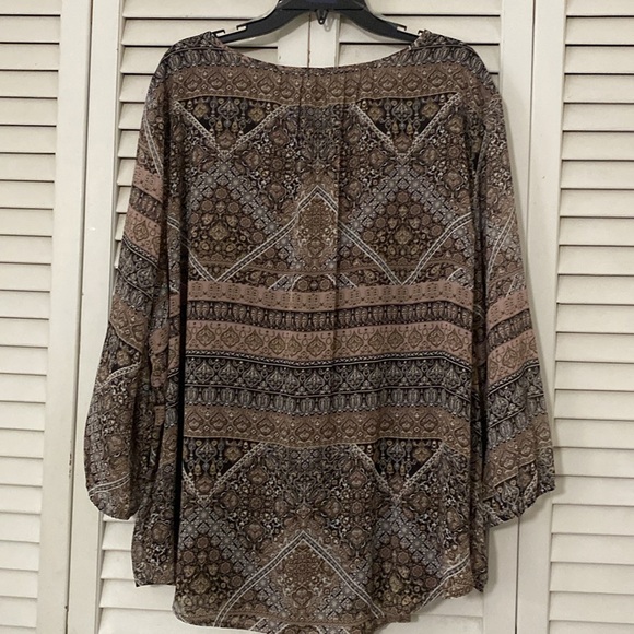Women’s long sleeve Eve Tribal print Tunic Size 3X - Picture 6 of 7